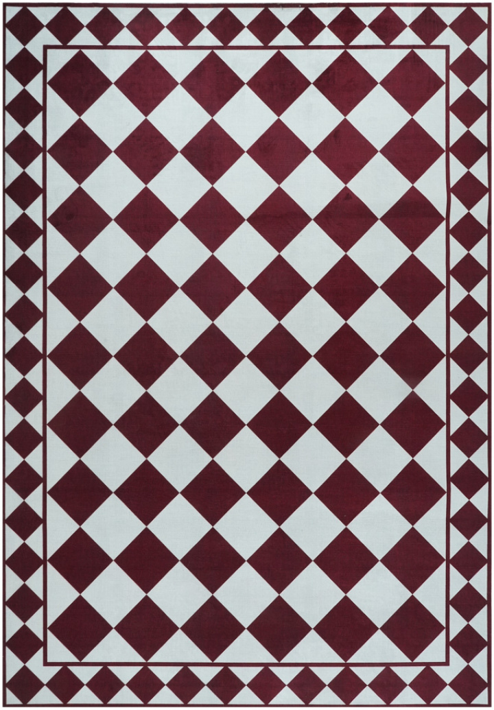 Alfombra \'Crestina\' - Rojo/Blanco en el grupo Alfombras con Reforma (RG01-55)