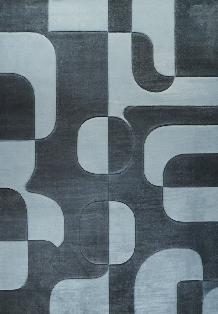 Alfombra \'Merano\' - Negro/Gris en el grupo Decoración / Alfombras con Reforma (RG01-62)