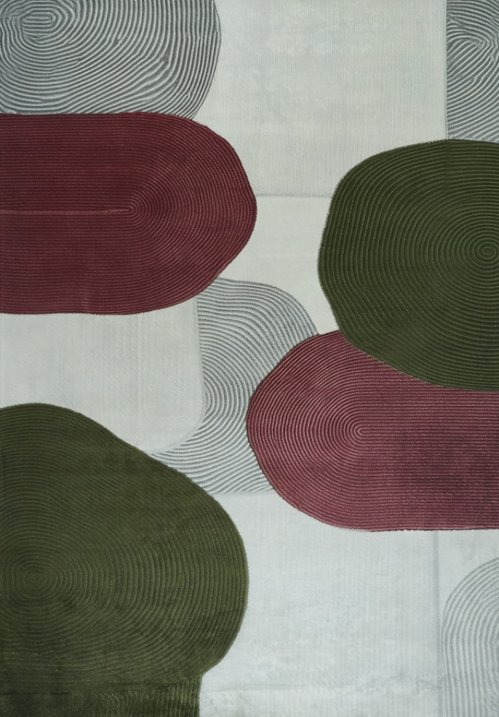 Alfombra \'Arvella\' - Rojo/Verde en el grupo Decoración / Alfombras con Reforma (RG01-65)