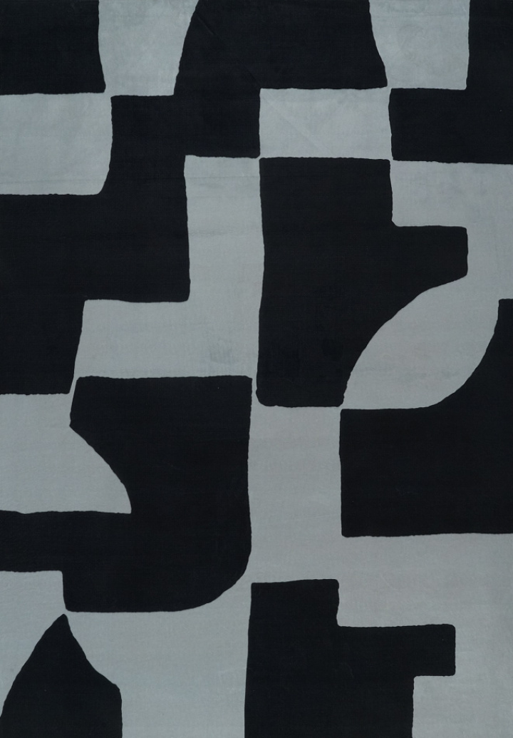 Alfombra \'Velenna\' - Negro/Gris en el grupo Decoración / Alfombras con Reforma (RG01-6)