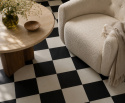 Alfombra \'Carrano\' - Negro/Blanco