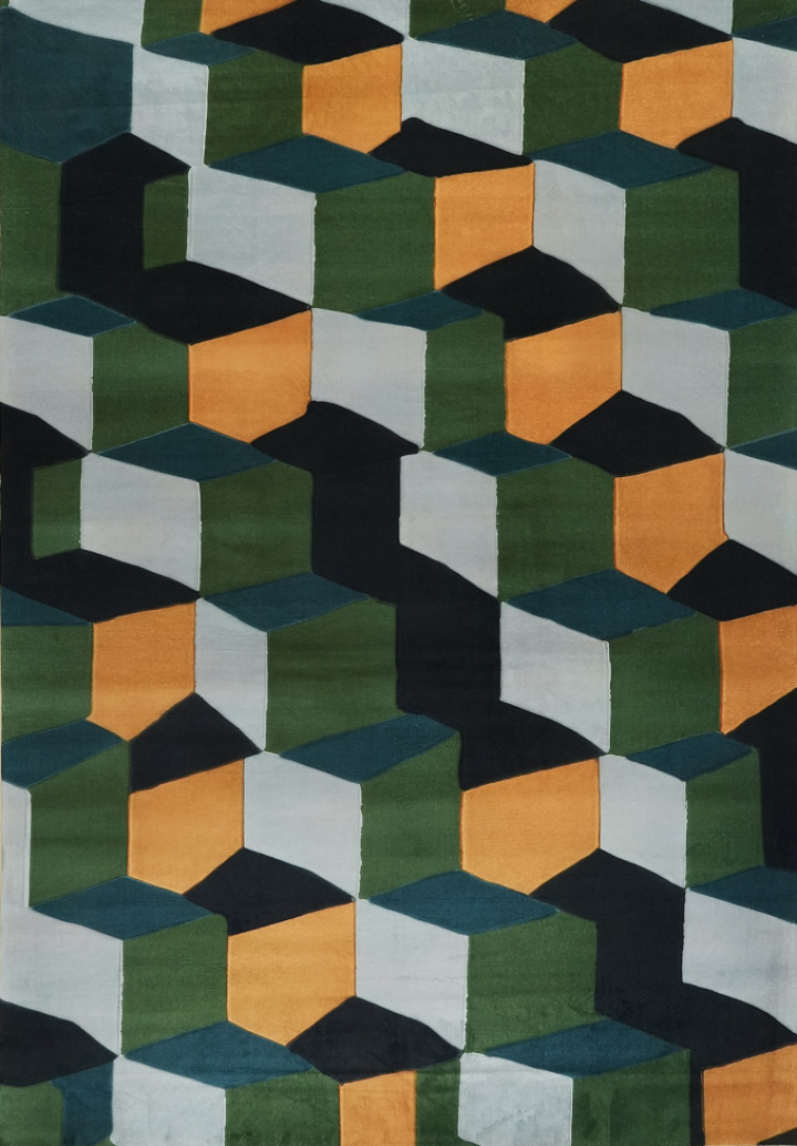 Alfombra \'Velorin\' 200x280 cm - Verde/Multi en el grupo Decoración / Alfombras con Reforma (RG173)