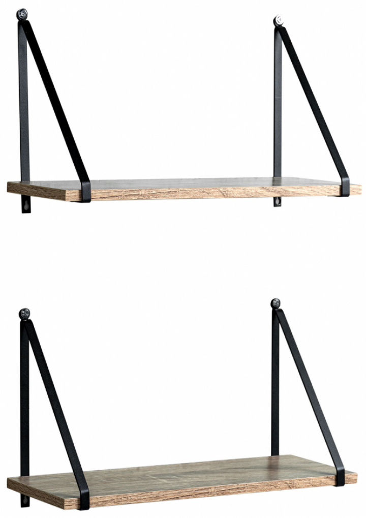 2-pack Estantes de pared \'Triangle\' - Natural en el grupo Muebles / Estantes y almacenamiento / Estantes de pared con Reforma (RH1905-17)