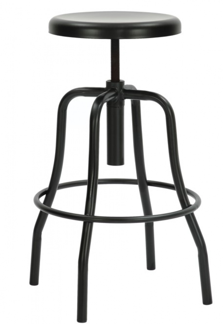 Taburete \'Forshaga\' - Negro en el grupo Muebles / Muebles para sentarse / Taburetes de bar con Reforma (RS-02-M-black)