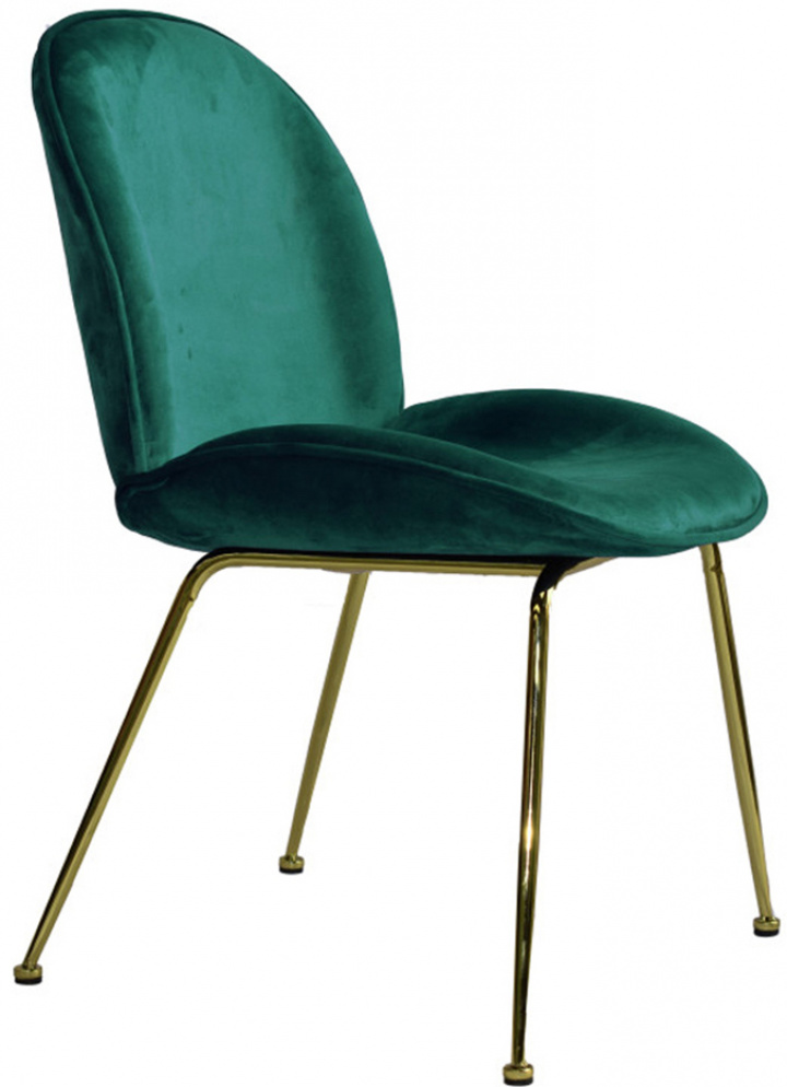 Silla \'Lux\' - Verde/Latón en el grupo Muebles / Muebles para sentarse / Sillas con Reforma (SC-263F-green)