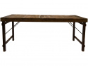 Mesa de comedor Vintage 180x90cm - Madera/Hierro