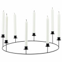 Candelabro \'Ring\' L - Negro
