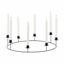 Candelabro \'Ring\' L - Negro
