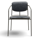 Silla con brazos \'Ebba\' - Gris oscuro