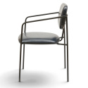Silla con brazos \'Ebba\' - Gris oscuro