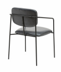 Silla con brazos \'Ebba\' - Gris oscuro