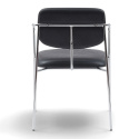 Silla con brazos \'Ebba\' - Negro/Plata
