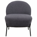 Sillón \'Gori\' - Gris oscuro/Bouclé