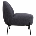 Sillón \'Gori\' - Gris oscuro/Bouclé