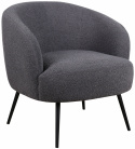 Sillón \'Capri\' - Gris oscuro/Bouclé