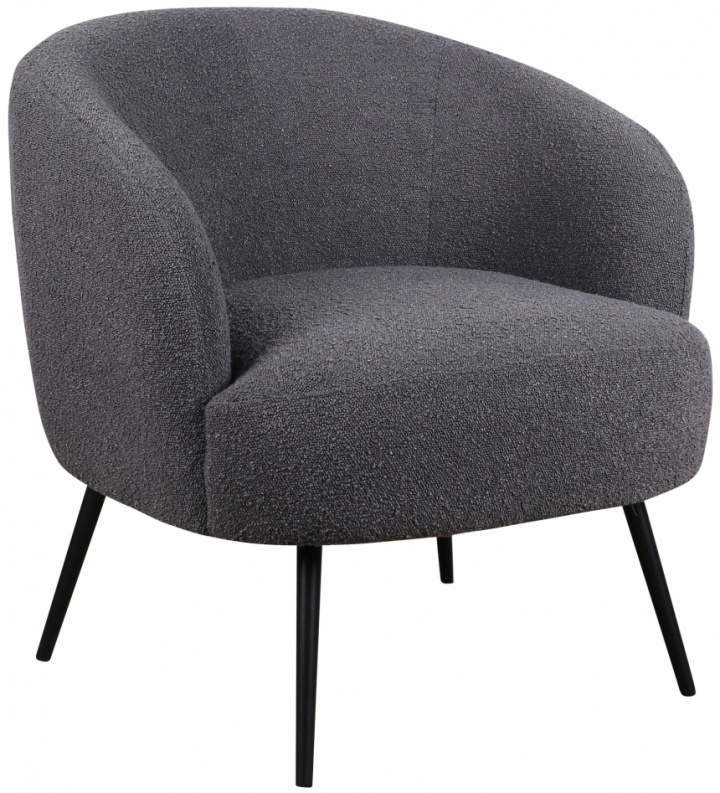 Sillón \'Capri\' - Gris oscuro/Bouclé en el grupo Muebles / Muebles para sentarse / Sillones con Reforma (T8047-boucle-dark-grey)