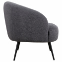 Sillón \'Capri\' - Gris oscuro/Bouclé