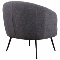 Sillón \'Capri\' - Gris oscuro/Bouclé