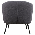 Sillón \'Capri\' - Gris oscuro/Bouclé
