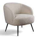 Sill&oacute;n \'Capri\' - Blanco/Boucl&eacute;