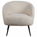 Sillón \'Capri\' - Blanco/Bouclé