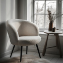 Sill&oacute;n \'Capri\' - Blanco/Boucl&eacute;
