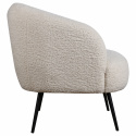 Sillón \'Capri\' - Blanco/Bouclé