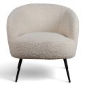 Sill&oacute;n \'Capri\' - Blanco/Boucl&eacute;