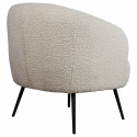 Sillón \'Capri\' - Blanco/Bouclé