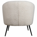 Sillón \'Capri\' - Blanco/Bouclé