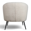 Sill&oacute;n \'Capri\' - Blanco/Boucl&eacute;