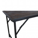 Mesa de comedor \'Factory\' 153x62cm - Marrón/Negro