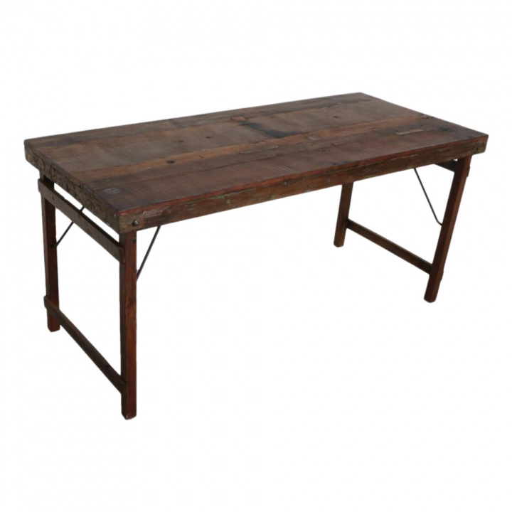 Mesa de comedor plegable Vintage 165x75cm - Marrón en el grupo Muebles / Mesas / Mesa de comedor con Reforma (TAOW00094D)