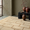 Alfombra Tipo Rya \'Lana tejida a mano Leknes\' - Beige