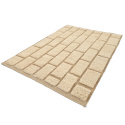 Alfombra Tipo Rya \'Lana tejida a mano Leknes\' - Beige