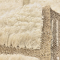 Alfombra Tipo Rya \'Lana tejida a mano Leknes\' - Beige