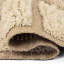 Alfombra Tipo Rya \'Lana tejida a mano Leknes\' - Beige