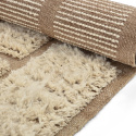 Alfombra Tipo Rya \'Lana tejida a mano Leknes\' - Beige