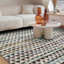 Alfombra de trapo \'Lindby\' - Multicolor/azul
