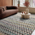 Alfombra de trapo \'Lindby\' - Multicolor/azul