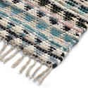 Alfombra de trapo \'Lindby\' - Multicolor/azul