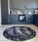 Alfombra redonda \'Aranga Super Soft\' 120cm - Antracita