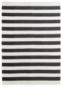 Alfombra de algodón \'Nilo\' 300x400cm - Blanco/Negro