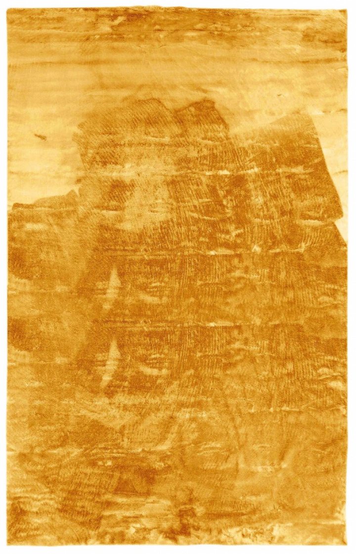 Alfombra de pelo \'Aranga Super Soft\' 160x230cm - Amarillo en el grupo Decoración / Alfombras / Alfombras de ryas con Reforma (V10199398)