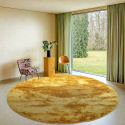Alfombra redonda \'Aranga Super Soft\' 200cm - Amarillo