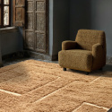 Alfombra Tipo Rya \'Lana tejida a mano Kiberg\' - Beige