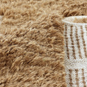 Alfombra Tipo Rya \'Lana tejida a mano Kiberg\' - Beige