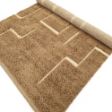 Alfombra Tipo Rya \'Lana tejida a mano Kiberg\' - Beige
