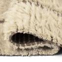 Alfombra Tipo Rya \'Lana tejida a mano Kiberg\' - Blanco