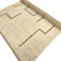 Alfombra Tipo Rya \'Lana tejida a mano Kiberg\' - Blanco
